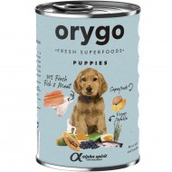 Влажный корм ORYGO Wet Puppies 400гр, для щенков всех пород, с лососем и бататом