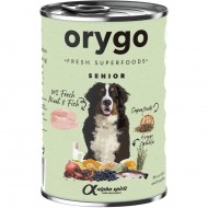Влажный корм ORYGO Wet Senior Pate 400гр, для стареющих собак всех пород, с курицей и бобовыми