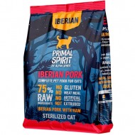 Сухой корм PRIMAL SPIRIT Iberian Pork Cat 1кг, для взрослых стерилизованных котов, с иберийской свининой и ветчиной