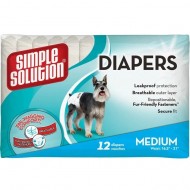 Гігієнічні підгузки SIMPLE SOLUTION Disposable Diapers Medium 12шт, для собак