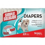 Гігієнічні підгузки SIMPLE SOLUTION Disposable Diapers Small 12шт, для собак