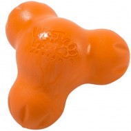 Игрушка WEST PAW Tux Treat Toy, для собак 10 см, оранжевый