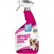 Сверхмощное средство OUT! PetCare Oxy-Fast Stain & Odor Remover 945 мл, для удаления пятен и запаха от жизнедеятельности собак и