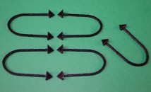 Кліпси Alant 48x34x2mm для посадки рослин в акваріумі 5шт, чорні