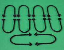 Кліпси Alant 48x34x2mm (ціна за 10шт) для посадки рослин в акваріумі, чорні