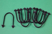 Кліпси Alant 48x34x2mm (ціна за 20шт) для посадки рослин в акваріумі, чорні