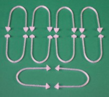 Кліпси Alant 48x34x2mm (ціна за 10шт) для посадки рослин в акваріумі, сірі