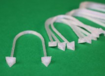 Кліпси Alant 48x34x2mm (ціна за 20шт) для посадки рослин в акваріумі, сірі