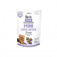 Лакомство для собак малых пород Brit Care Mini Treats Liver Detox 50 г, для детокса печени, с индейкой и вкусом черники