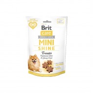 Лакомство для собак малых пород Brit Care Mini Treats Shine 50 г, для блеска шерсти, с лососем