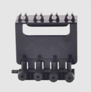 Кран на четыре выхода с держателями Resun ACV-07, 4/6мм, пластик