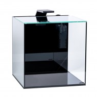 Аквариумный набор BlackCube 20 л, с черной задней стенкой, 27х27х27 см, стекло 4 мм