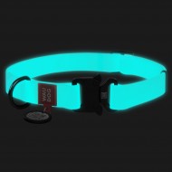 Ошейник для собак светящийся WAUDOG Waterproof ХXL 40мм/ 46-70см, c QR-паспортом