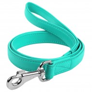 Поводок для собак кожаный WAUDOG Glamour L-XXL 25мм/122см, ментоловый