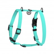 Шлея для собак водостойкая WAUDOG Magnet H-образная М 20мм/48-80см, с QR-паспортом, тиффани