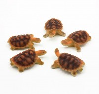 Декорация Tetradon Черепашки мини 4,5х2,5см, 5 шт