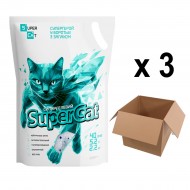 Collar Наполнитель силикагелевый для кошачьих туалетов SuperCat 3 пачки по 5,2 литра