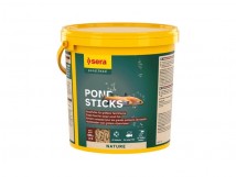 Корм Sera Pond Sticks 21 литр 3,5 кг со спирулиной для крупных прудовых рыб, палочки