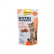 Вітамінні ласощі GimCat Nutri Pockets для кішок для зміцнення імунної системи та здоров'я з лососем Омега 3/6 60 г