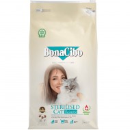 Сухой корм BONACIBO Cat with Salmon 5кг, для взрослых котов, с лососем