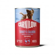 Корм влажный Carnilove Salmon & Turkey для щенков паштет лосось и индейка 400 г