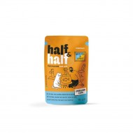Корм влажный Half&Half для стерилизованных кошек с белой рыбой и морковью в соусе 85 г