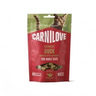 Лакомство Carnilove Crunchy Snack Duck with Raspberries для кошек хрустящие, утка и малина 50 г