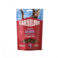Лакомство Carnilove Crunchy Snack Salmon with Catnip для кошек хрустящие лосось и кошачья мята 50 г