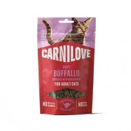 Лакомство Carnilove Soft Snack Buffallo with Blueberries для кошек мягкие буйвол и голубика 50 г