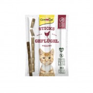 Ласощі GimCat для кішок палички з м'ясом птиці 4 шт по 5 г