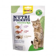 Лакомство витаминное GimCat Nutri Pockets Кантри микс для кошек с уткой говядиной и индейкой 150 г