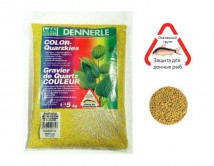 Ґрунт Dennerle Color-Quarz 1-2 мм, жовтий, кварц 5 кг.
