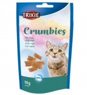 Витаминизированное лакомство Trixie Crumbies with Malt для выведения комочков шерсти, 50 грамм