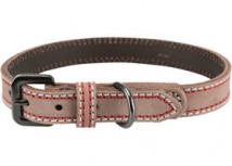 Кожаный ошейник для собак Trixie Native M 36-43 см / 20 мм (капучино)