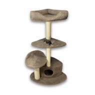 Когтеточка-комплекс Природа Угловой городок бежевая