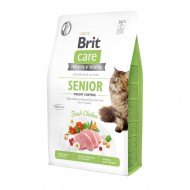 Корм для кошек с лишнем весом Brit Care Senior Weight Control 0,4 кг, с курицей