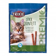 Лакомство для кошек Trixie PREMIO Quadro-Sticks 5шт, 25 г