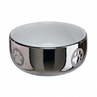 Миска для кота Trixie 300 мл керамическая, серебристая