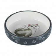 Миска для кота Trixie 300 мл керамічна, сіра