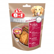 Лакомство для собак 8in1 Fillets куриное филе для кожи и шерсти, 80г