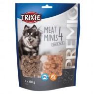 Лакомство для собак Trixie PREMIO Meat Minis с курицей, уткой, говядиной и бараниной, 4х100г