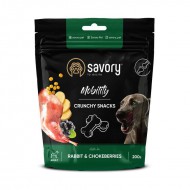 Лакомства для собак Savory Crunchy Snacks Mobility Rabbit & Blackberry с кроликом и черноплодной рябиной,200г