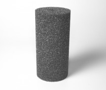 Губка фильтрационная среднепористая 10х20см гладкая, цилиндр