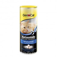 Лакомство для кошек GimCat Katzentabs Fish & Biotion для кожи и шерсти, 425г
