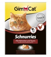 Лакомство для кошек GimCat Schnurries с курицей, 650шт/420г