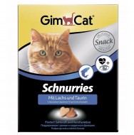 Лакомство для кошек GimCat Schnurries с лососем, 650шт/420г