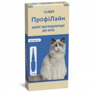 Капли на холку для кошек ProVET ПрофиЛайн от внешних паразитов, 1мл/4пип
