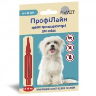 Капли на холку для собак ProVET ПрофиЛайн от внешних паразитов, 0,5мл/1пип