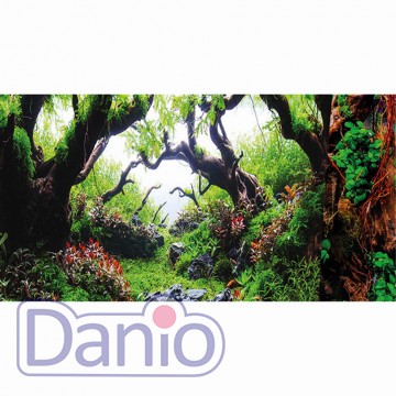 Фон для аквариума Hobby Green Dream/Wooden Sky самоклеющийся 60x