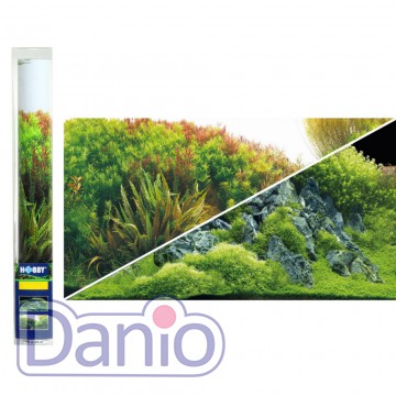 Фон для аквариума Hobby Planted River/Green Rocks 60x30см